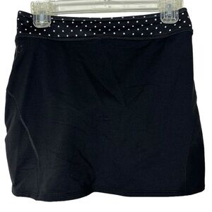 She Beest Black White Polka Dots Cycling Skirt Skort